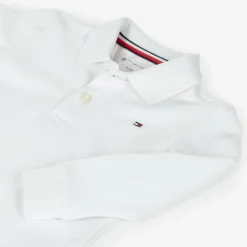 Tommy Hilfiger Baby Boys White Cotton Polo Shirt Online