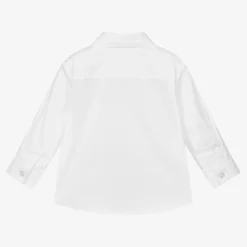 Burberry Baby Boys White Cotton Shirt Sale
