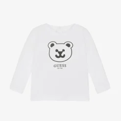 Guess Baby Boys White Cotton Top Online