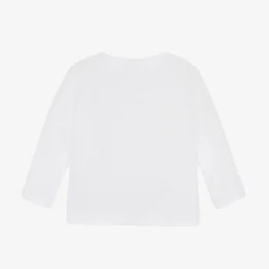 Guess Baby Boys White Cotton Top Online