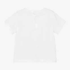 Emporio Armani Baby Boys White Cotton T-Shirt Clearance