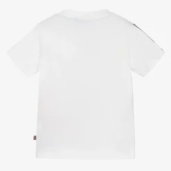 AIGNER Baby Boys White Cotton T-Shirt Outlet