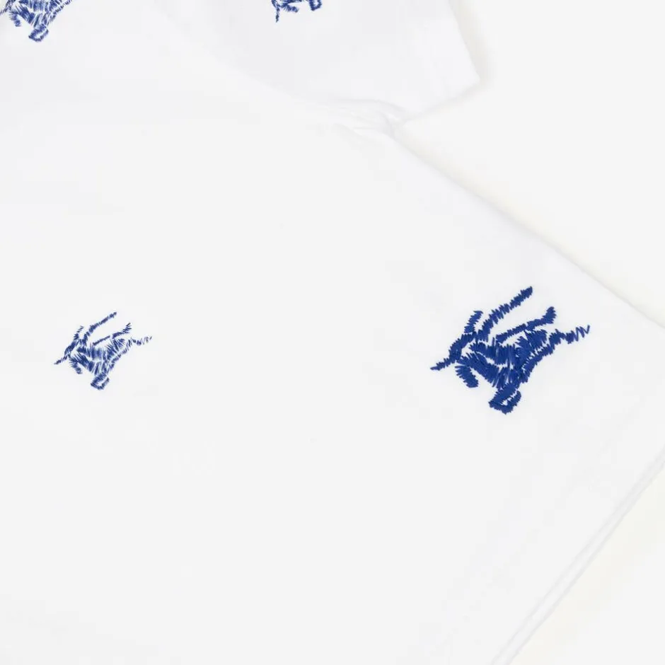 Burberry Baby Boys White EKD Cotton T-Shirt Sale