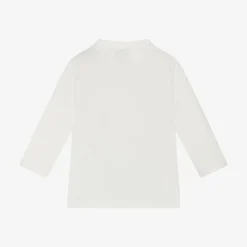 BOSS Baby Boys White Organic Cotton Top Clearance