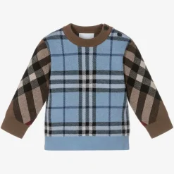 Burberry Baby Boys Wool Check Sweater Hot