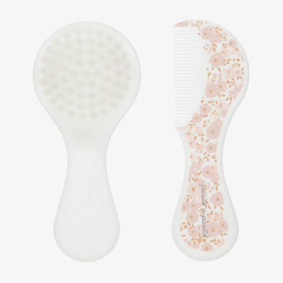 Pasito a Pasito Baby Floral Brush & Comb Set Online