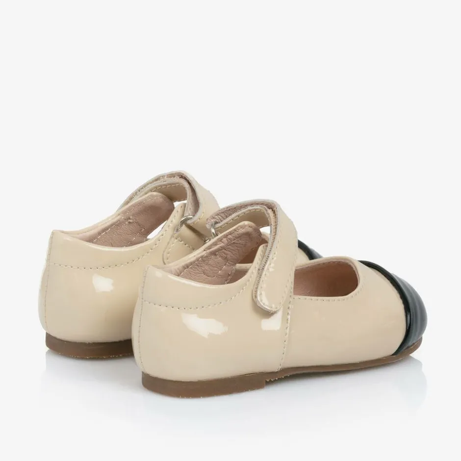 Age of Innocence Baby Girls Beige Patent Leather Shoes Best
