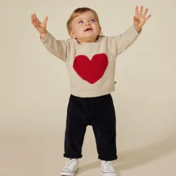 Petit Bateau Baby Girls Beige Wool Knit Sweater Outlet