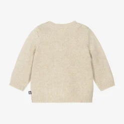 Petit Bateau Baby Girls Beige Wool Knit Sweater Outlet