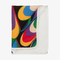 PUCCI Baby Girls Black & Purple Onde Blanket (88cm) Clearance