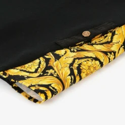 Versace Baby Girls Black Barocco Print Milano Dress Sale