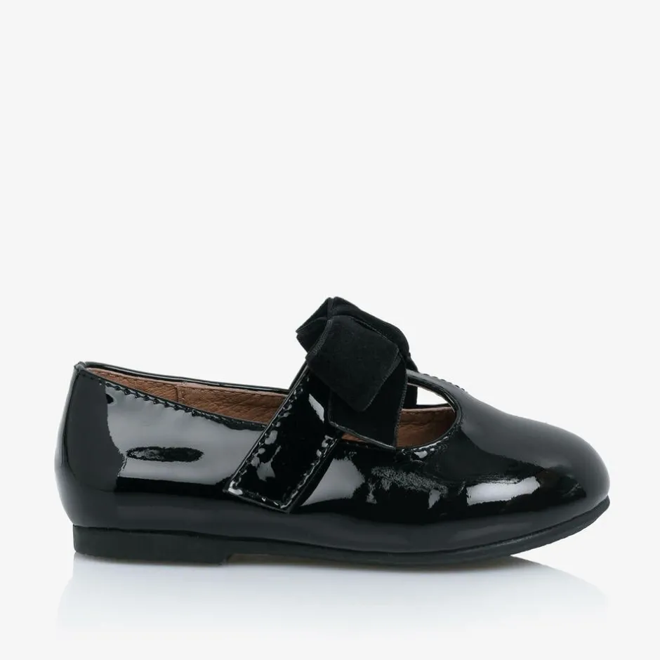 Age of Innocence Baby Girls Black Patent Leather Shoes Clearance