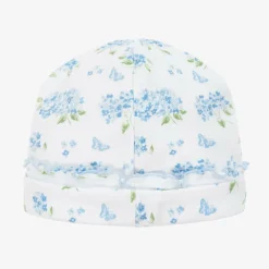 Kissy Kissy Baby Girls Blue Cotton Heavenly Hydrangeas Hat Outlet