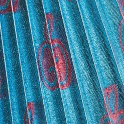 Gucci Baby Girls Blue Metallic Skirt Clearance