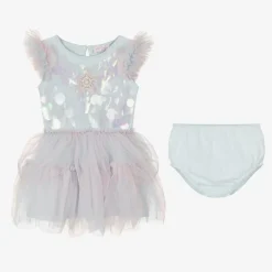 Tutu du Monde Baby Girls Blue Tulle Mermaid Costume