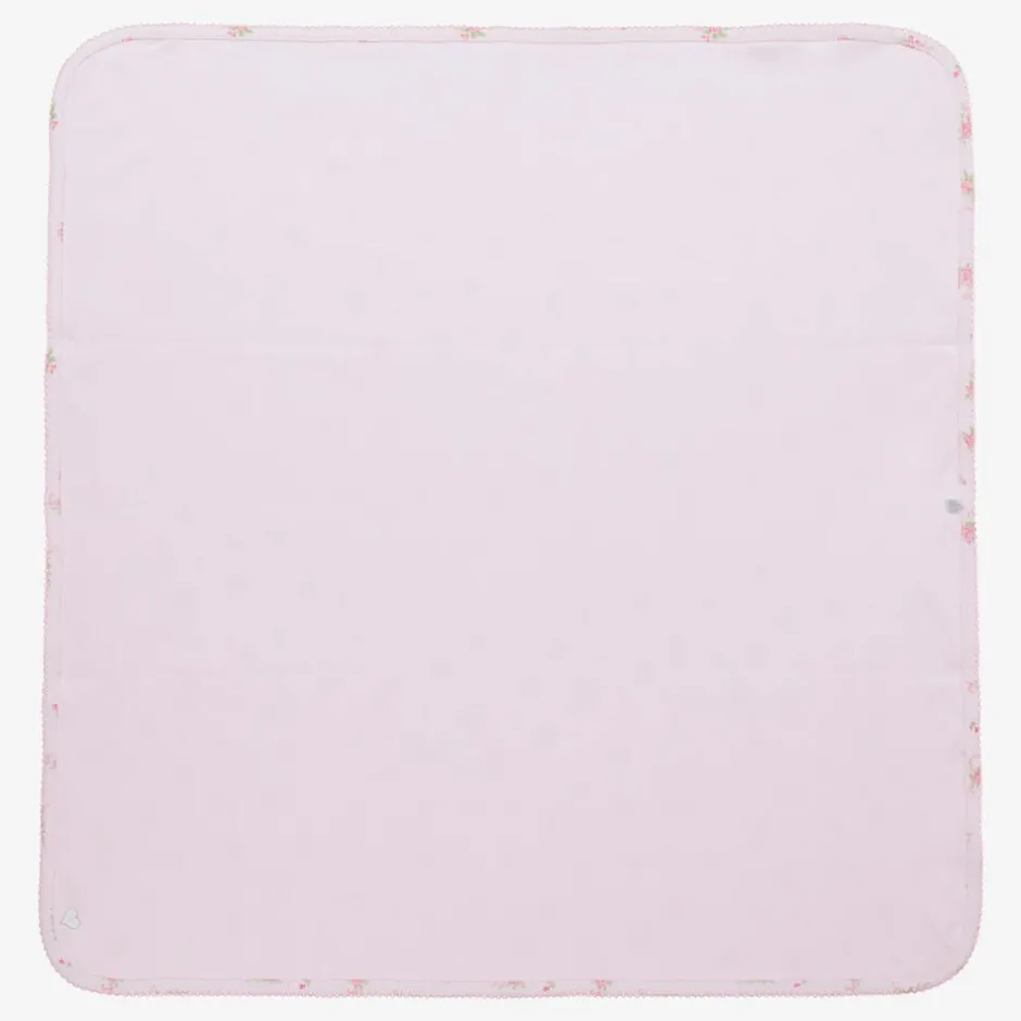 Kissy Kissy Baby Girls Cotton Pink Rose Scrolls Blanket (73cm) Discount