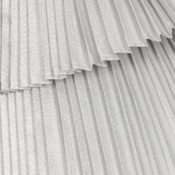 Hucklebones London Baby Girls Glittery Silver Pleated Dress Hot