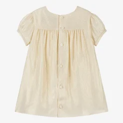 Versace Baby Girls Gold Greca Crêpe Dress Best