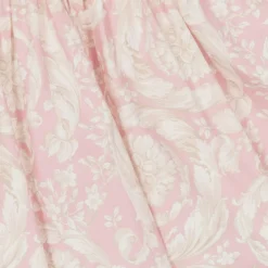 Versace Baby Girls Ivory & Pink Barocco Cotton Dress Clearance
