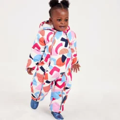 Joyday Baby Girls Ivory & Pink Puffer Snowsuit Best