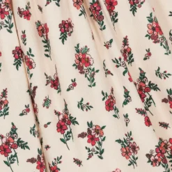 Beatrice amp; George Baby Girls Ivory & Red Smocked Floral Dress Sale