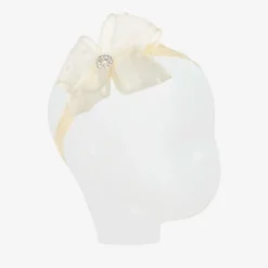 Cute Cute Baby Girls Ivory Bow Headband Discount