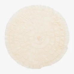 Lemon Loves Layette Baby Girls Ivory Cotton Blanket (86cm) Eggnog Discount