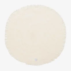 Lemon Loves Layette Baby Girls Ivory Cotton Blanket (86cm) Eggnog Discount