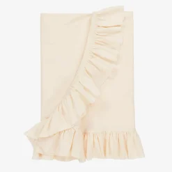 Lemon Loves Layette Baby Girls Ivory Cotton Blanket (90cm) Eggnog Hot