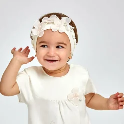Sofija Baby Girls Ivory Cotton Headband Outlet