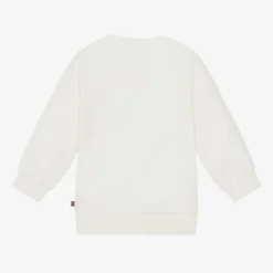 AIGNER Baby Girls Ivory Cotton Sweatshirt Clearance