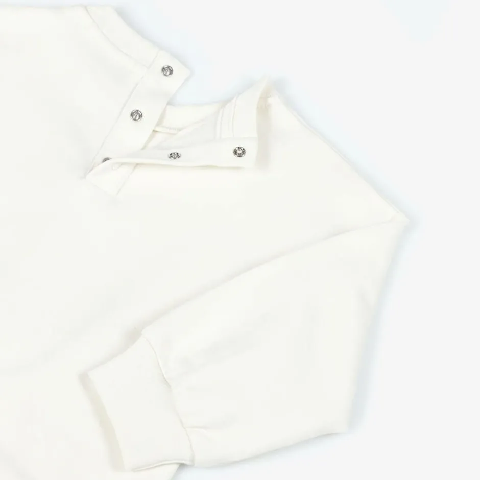 AIGNER Baby Girls Ivory Cotton Sweatshirt Clearance