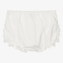 Sarah Louise Baby Girls Ivory Frilly Pants