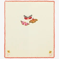 Powell Craft Baby Girls Ivory Knit Butterfly Shawl (73cm) Sale