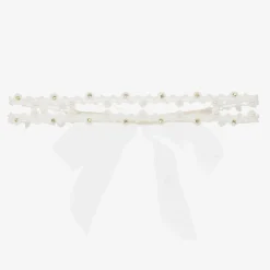 Cute Cute Baby Girls Ivory Lace Headband Discount