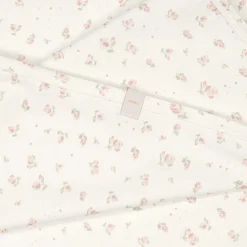 Jamiks Baby Girls Ivory Organic Cotton Swaddle (100cm) Clearance