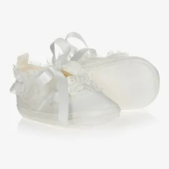 Early Days Baby Girls Ivory Silk Shoes Hot