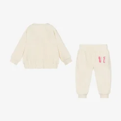 Guess Baby Girls Ivory Velour Tracksuit