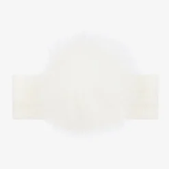 Catya Baby Girls Ivory Wool Knit Pom-Pom Headband Best