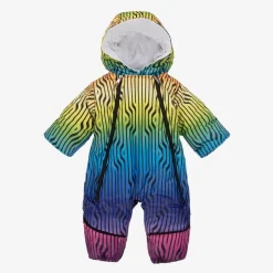 Pilguni Baby Girls Multicoloured Stripe 2-in-1 Snowsuit Discount
