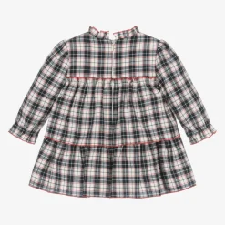 Miranda Baby Girls Navy Blue Check Dress