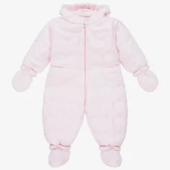 Emile et Rose Baby Girls Pale Pink Snowsuit Discount