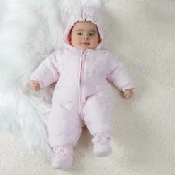 Emile et Rose Baby Girls Pale Pink Snowsuit Discount