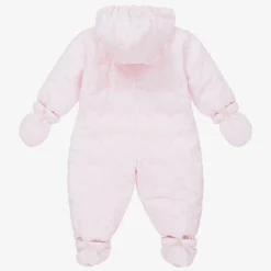 Emile et Rose Baby Girls Pale Pink Snowsuit Discount