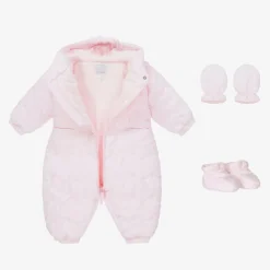 Emile et Rose Baby Girls Pale Pink Snowsuit Discount