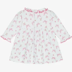 Kissy Kissy Baby Girls Pink Blooming Bows Pima Cotton Dress Sale