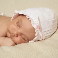 Sarah Louise Baby Girls Pink Bonnet