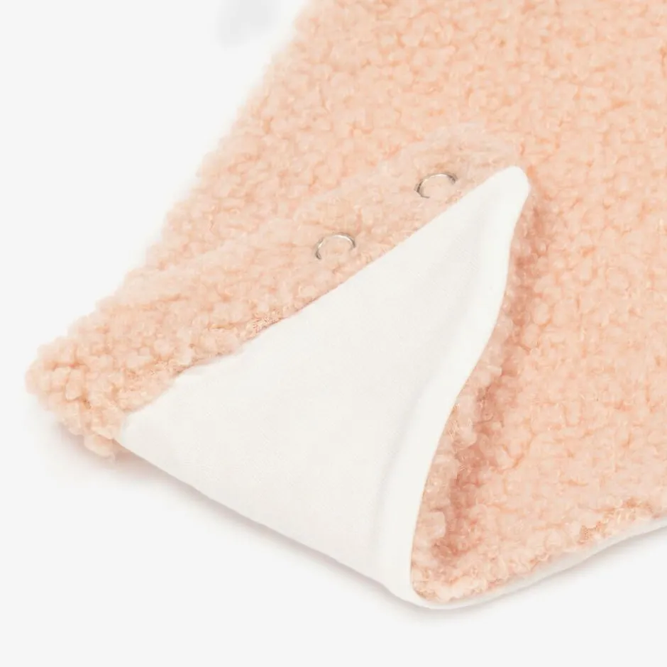 Jamiks Baby Girls Pink Bouclé Scarf