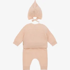 Burberry Baby Girls Pink Cashmere Trouser Set New