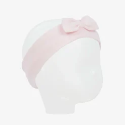 Emile et Rose Baby Girls Pink Cotton Bow Headband Hot
